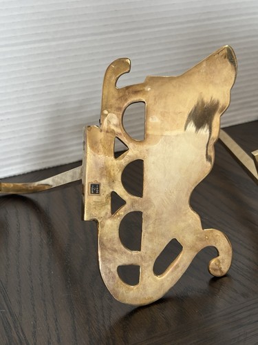 Vintage Messing Weihnachten Strumpfhalter Langarm STERN, SCHLITTEN, SCHNEEMANN Mantel - Bild 15 von 24