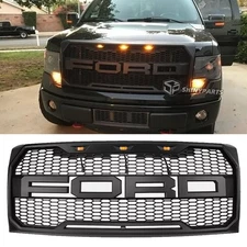 Front Grill for 2009-2014 Ford F150 F-150 Raptor Style Bumper Grille Honeycomb