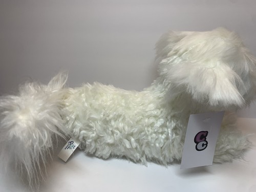 Neu mit Etikett Cuddle Clones hyperrealistischer weißer Terrier-Stil Hund Plüsch schneeweißer Welpe - Bild 6 von 11
