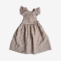 The Simple Folk, The Gingham Pinafore Dress, 7-8 Years 1063G-GING/11