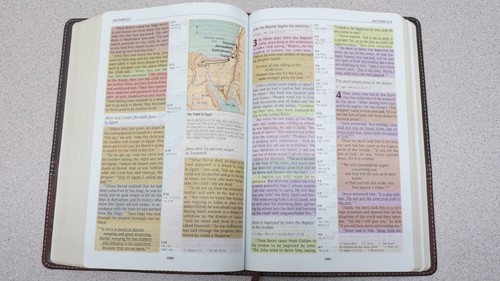 Standard Rainbow Study Bible Duotone Brown / Chestnut - Bild 14 von 14