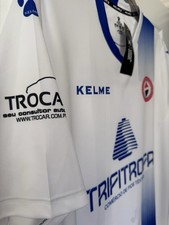 Kelme CD Trofense Football Shirt XL BNWT White Blue Soccer Jersey Portugal
