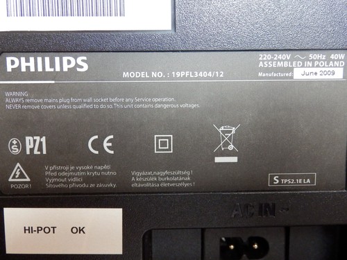 Philips LCD-TV Flachbildfernseher 19PFL3404/12 - Bild 6 von 9