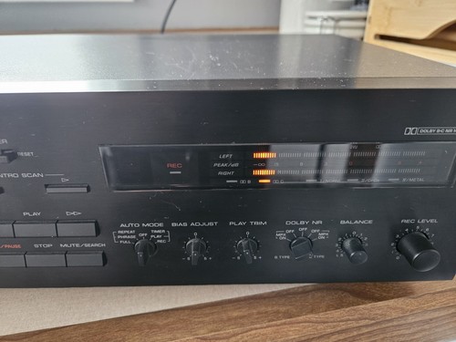 Yamaha KX-250 Natural Sound Stereo Cassette Deck Power Tested Only Vtg Player - Picture 13 of 13