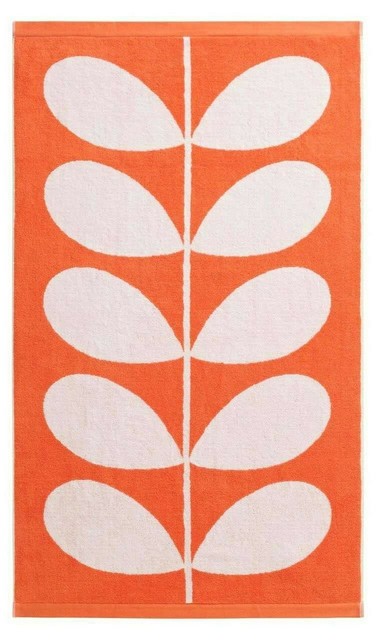 Orla Kiely 100 Cotton 20 X 31 5 Stem Jacquard Tomato Bath Mat