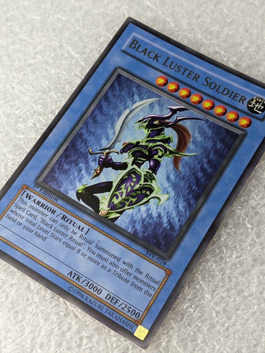 1996 Yu-Gi-Oh YuGiOh Holo Card Black Luster Soldier SYE-024 1st