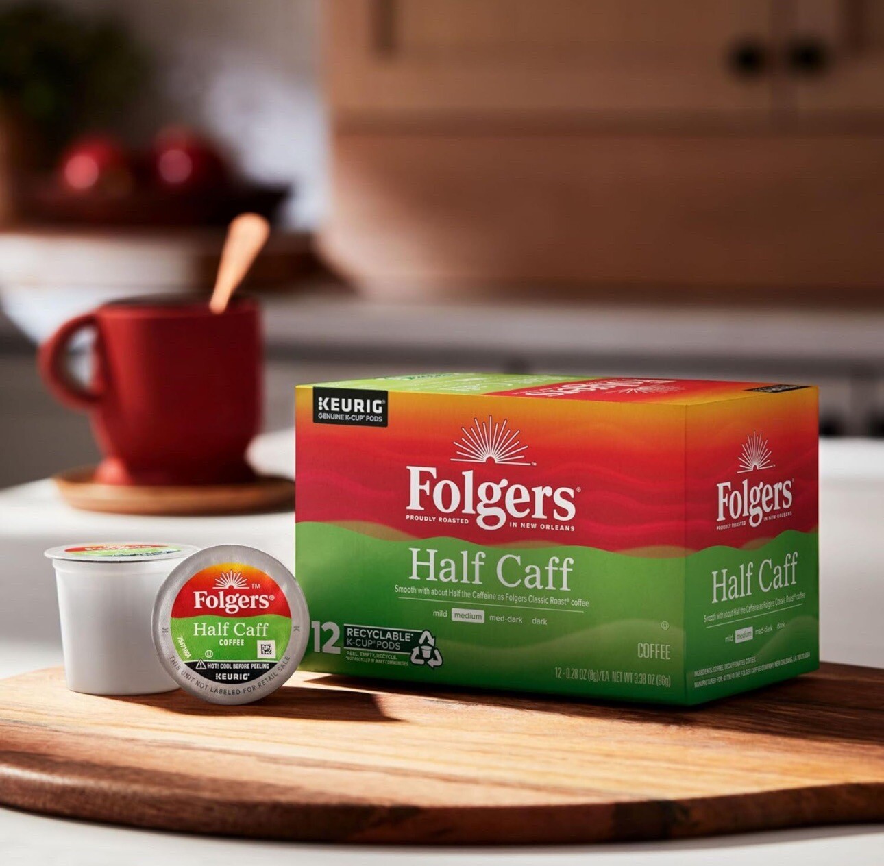 Folgers HalfCaff Coffee Medium Roast 72 Keurig K Cup Pods eBay