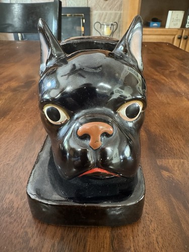 Vintage Porcelain Black Boston Terrier Bookends. - Picture 8 of 15