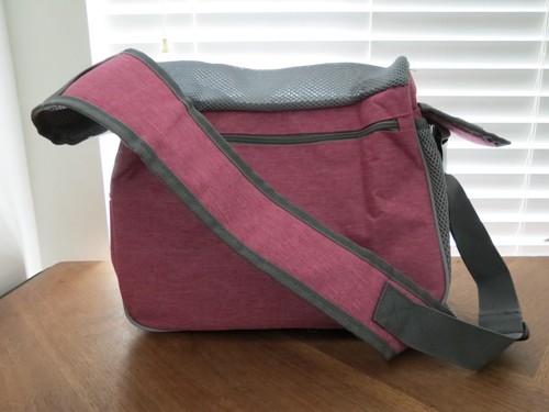 New with Tag Pet Ami Pet Carrier Bag Rose and Gray Small Dog or Puppy - Picture 2 of 9