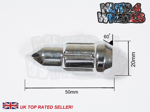 16x Spike Bullet Wheel Nuts Fits Ford Fiesta Ghia Si XR4 with Aftermarket Alloys - Picture 2 of 3
