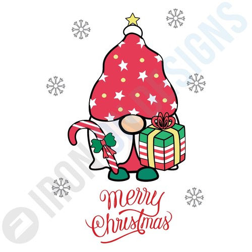 WEIHNACHTSBAUM GONK ZUCKERSTANGE GESCHENK - T-SHIRT-TRANSFER ZUM AUFBÜGELN - A6 A5 A4 - Bild 4 von 5