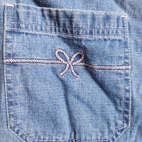 Vintage 90's Disney Women's Large Winnie The Pooh Eeyore Denim Overall Shorts - Picture 11 of 17