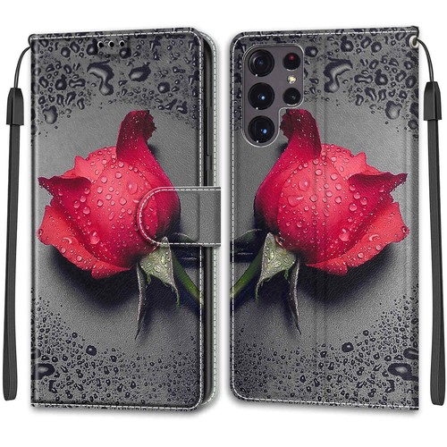For Samsung Galaxy S21 S22 S23 Shockproof Leather Flip Wallet Phone Case+Strap - Picture 120 of 181