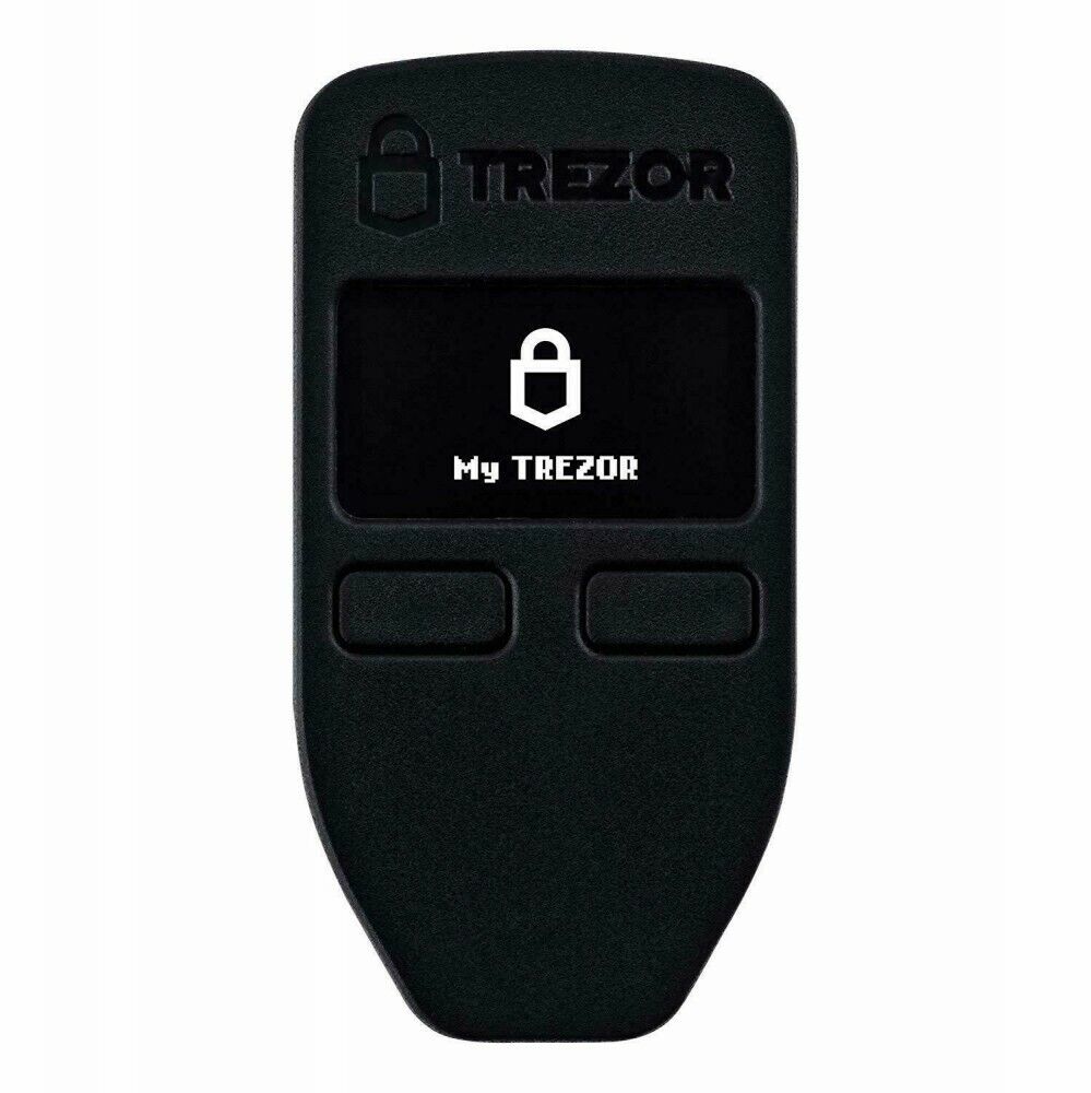 Trezor One Cryptocurrency Hardware Wallet Black Bitcoin wallet  0710882350611 De lage prijs van een nieuwe baan