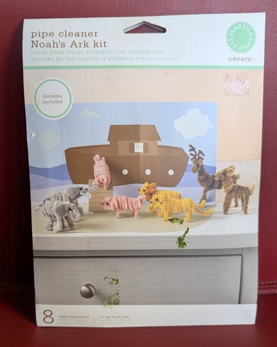 Martha Stewart Noah's Ark Pipe Cleaner DYI Kids CRAFT KIT Elephant Pig Lion FLAW - Picture 5 of 8