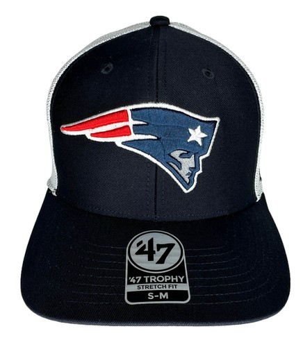 '47 NFL New England Patriots Trophy Mesh Back Stretch Fit Mütze, Neu, S-M - Bild 8 von 13