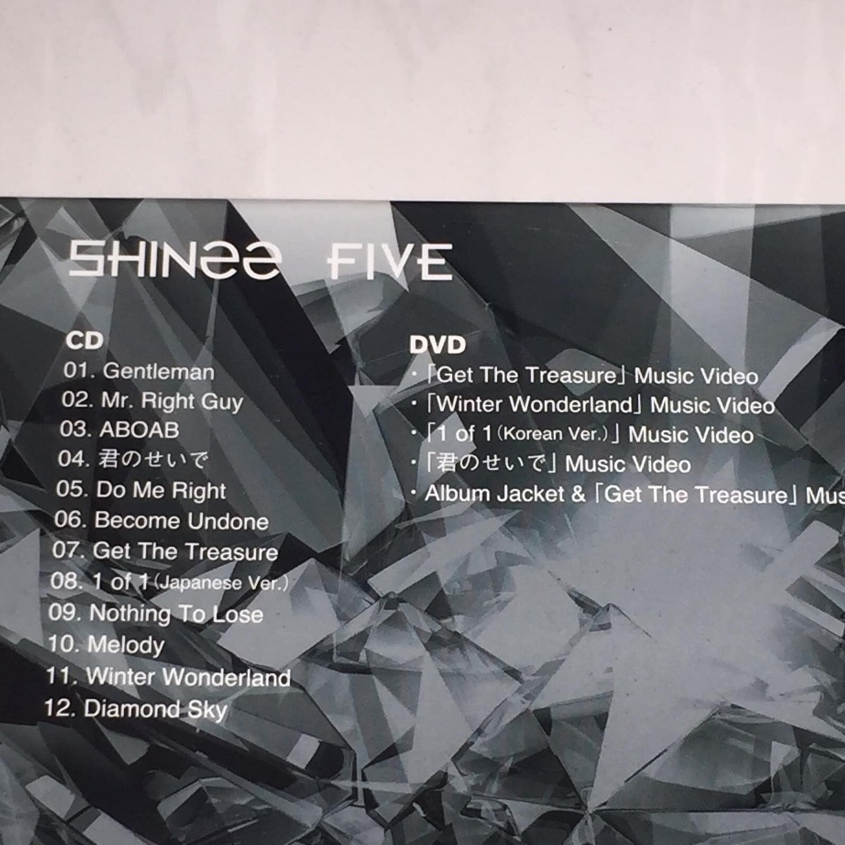 Shinee 2017 FIVE Taiwan OBI Ltd Box CD+DVD + 48P Photobook