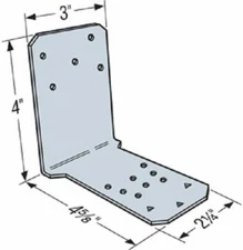 Simpson Strong-Tie FWANZ Foundation Wall Angle Nail-On ZMAX 50 Pk