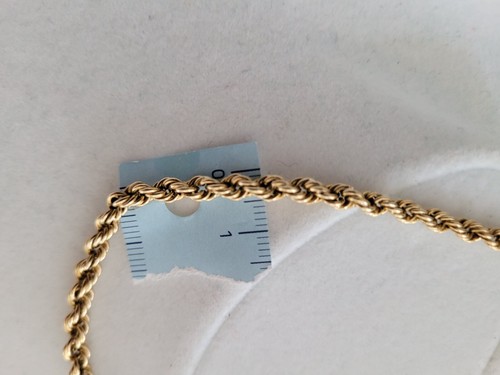 Damen u.Herren Kordel Halskette 750 Gelbgold 8,62 Gramm 45,5 cm Länge - Bild 8 von 9