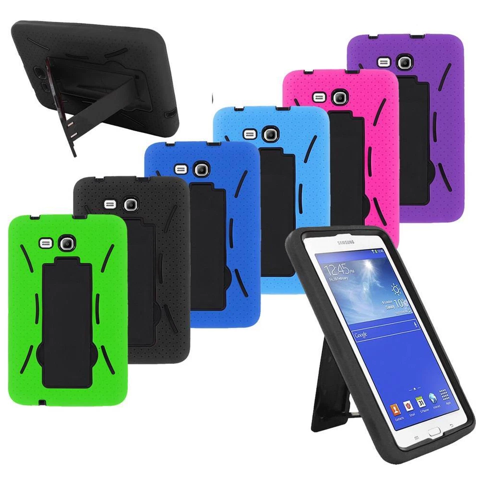 Hybrid Case Rugged Stand Shockproof Box Cover for Samsung Galaxy Tab 3 LITE 7.0 - Image 2 of 4