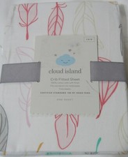 cloud island green crib sheet
