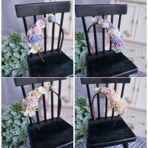 Nueva diadema flor hada Mori flor tocado 1/3 1/4 1/6 BJD muñeca accesorios - Imagen 3 de 8