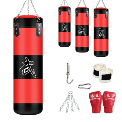 Heavy Boxing Punching Bag Training Speed Kicking MMA Workout Empty Sandbag Heavy Boxing Punching Bag Training Speed Kicking MMA Workout Empty Sandbag
