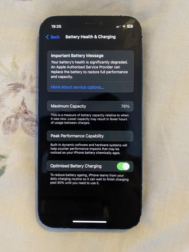 Apple iPhone 12 - 64GB - niebieski (odblokowany) 78% bateria, aparat ma trudności z ustawianiem ostrości - Zdjęcie 3 z 8