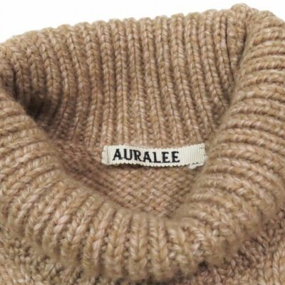 トップス Auralee CAMEL WOOL MIX KNIT TURTLE NECK 20AW Auralee CAMEL WOOL MIX KNIT TURTLE NECK P O SWEATER