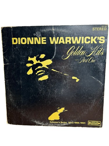 Dionne Warwick's Golden Hits Part One Vintage Vinyl Record LP NM SPS 565 - Picture 2 of 6