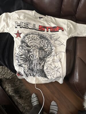 New! No tags Hellstar Studios Cranuim Shirt, Beige, Size L