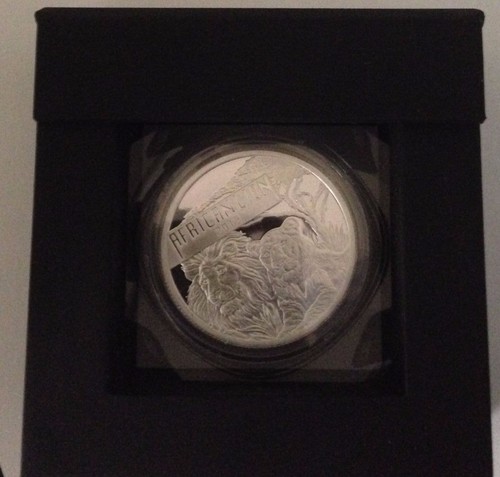 2015 Burundi 5000 Franken Afrikanischer Löwe 1 Unze Proof 0,999 Silber Proof 1 von 1.000 - Bild 6 von 7
