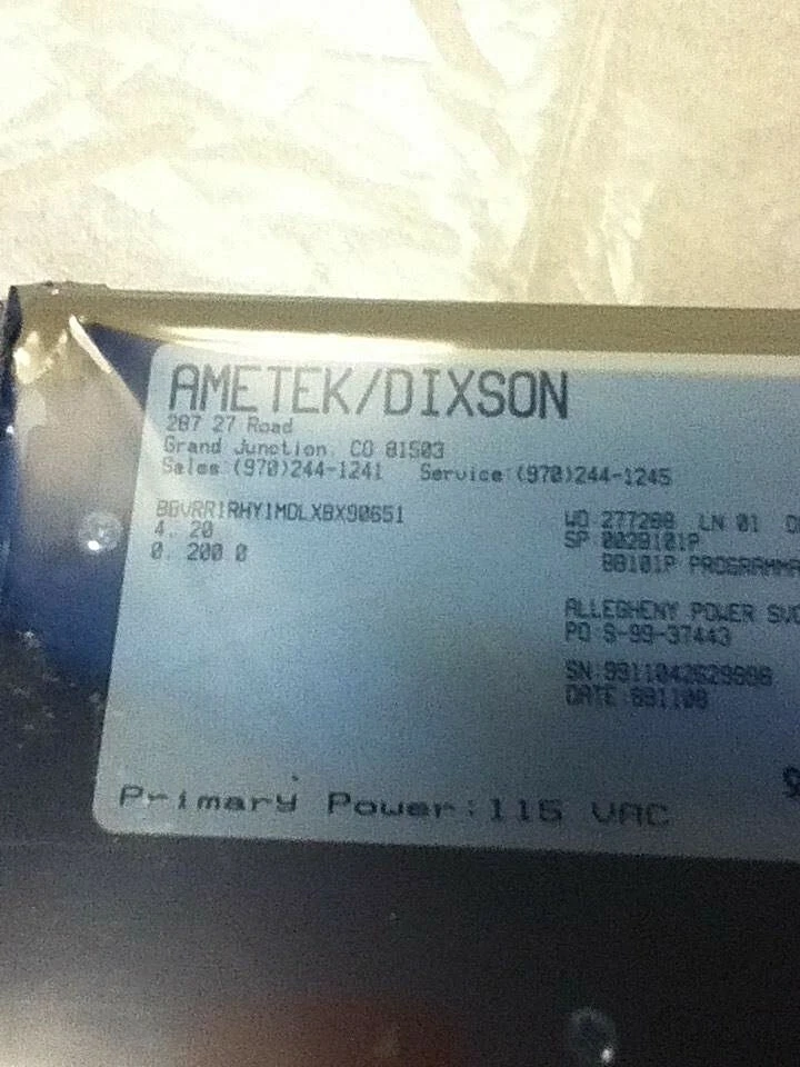 Ametek BBVRR1RHYDLXBX90651 Bargraph - Image 4 of 4