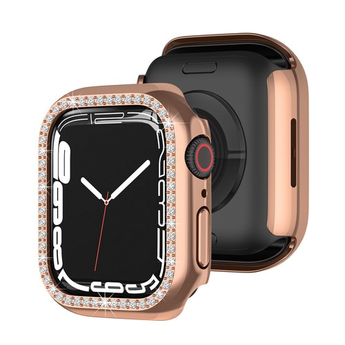 Brillante Funda con Marco de PC para Apple Watch 9 8 7 6 5 4 SE iWatch 40/44/41/45 mm - Imagen 15 de 42