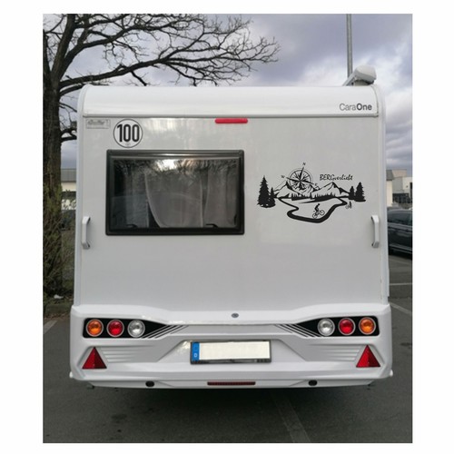 Adesivo sticker mountain biker innamorato della montagna camper tanti colori e misure. - Foto 8 di 10