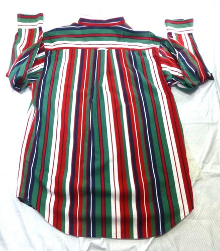 VTG Ivy Crew Men's Long Sleeve Button Down Red White Blue Shirt L Long Sleeve... - Picture 5 of 8
