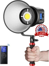 Luz de vídeo LED de 80W, iluminación de fotografía 7200Lux 5600K CRI95+. neuvo.
