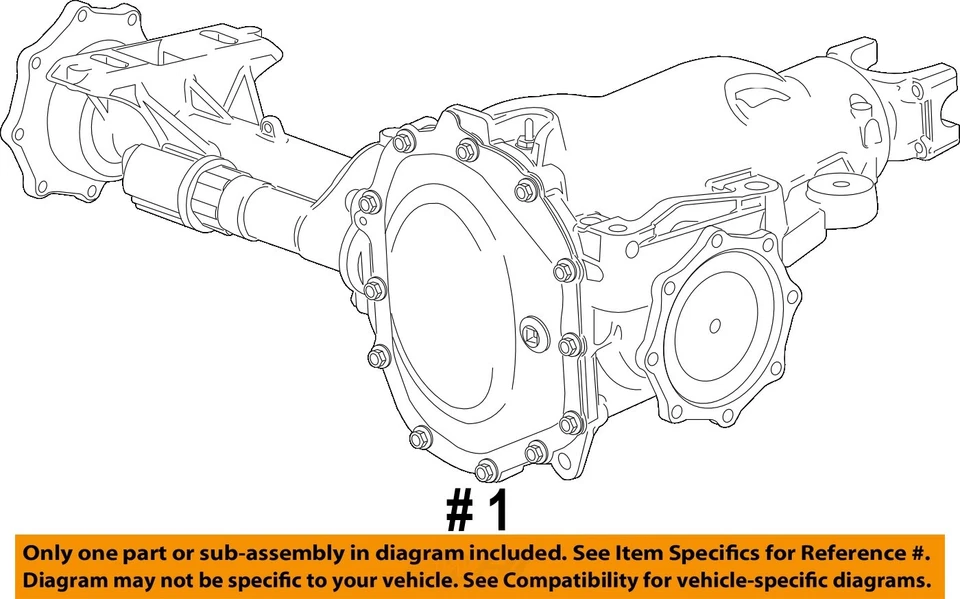 Used Differential Carrier Assembly fits: 2017 Gmc Sierra 3500 pickup front axle Foto 4 de 4