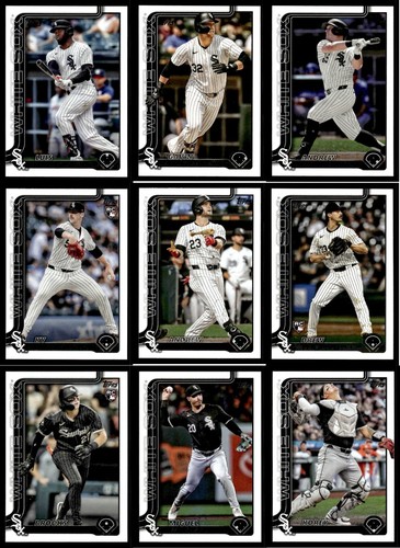 2025 Topps Series 1 Team Set - Chicago White Sox - 9 Cards