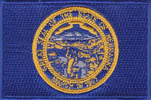Parches bordados de 3""x2"" de las banderas de los Estados Unidos (AL, AK, AZ, ---- WI, WY) - Imagen 28 de 51