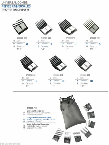 OSTER CLASSIC 76 Professional Hair Clipper 76076-010 -PLUS Universal 7 Comb Set - Picture 3 of 8