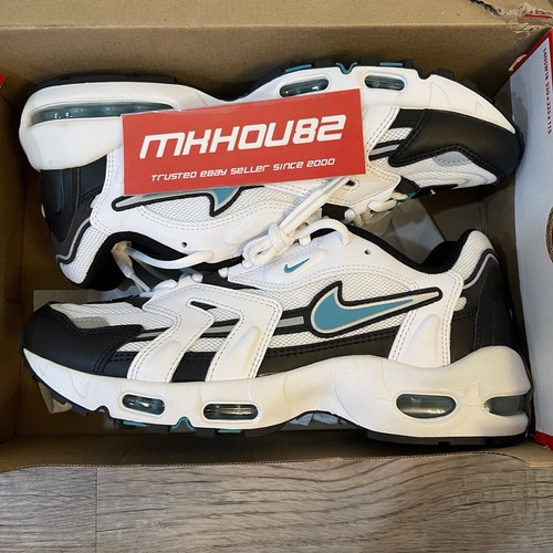 New Nike Air Max 96 II Mystic Teal White Black Running Shoe CZ1921-101 Size 11 - Picture 7 of 8
