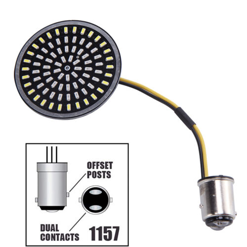 4X señales de giro delanteras traseras LED insertos de luz para Harley Touring Street Glide A+ - Imagen 6 de 12