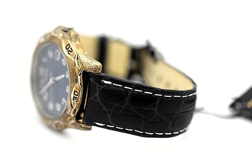 Pulsera de cuero negro esfera redonda azul CITIZEN B10320-32 - Imagen 4 de 4