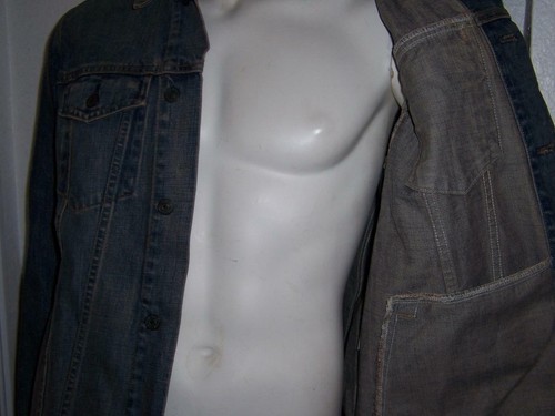 MEN'S GAP 1969 SAN FRANCISCO BLUE DENIM TRUCKER JEAN JACKET SIZE LARGE - Picture 3 of 4