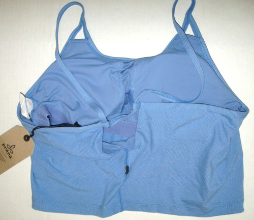 Neu mit Etikett PrAna Yoga Pilates Damen-Trägertop BH NEU Prado M blau Fitness-Cups Tank