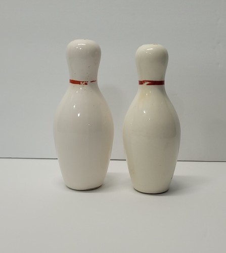 VTG Relco Creation Bowling Pin Salt & Pepper Shakers-Hand Painted Made in Japan - Picture 4 of 7