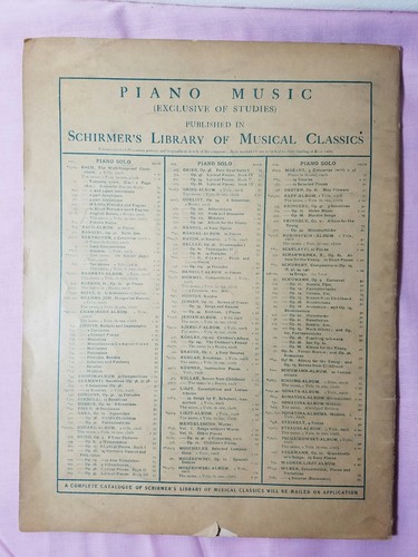 Schirmer's Library Vol. 367 - Rubinstein Pianoforte Album Vol. 1, 1896 - Picture 5 of 5