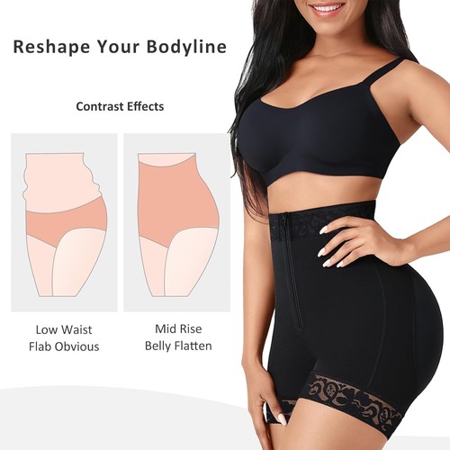 Comfortable Women’s Shapewear Panties with Tummy Control and Zipper Closure - Picture 5 of 8