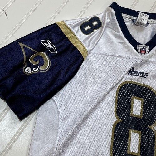 Sam Bradford Jersey Adult Large St Louis Rams Reebok White Sooners - Picture 13 of 16